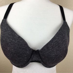 Auden "The Everyday " Gray Padded Bra Underwire Size 36DD